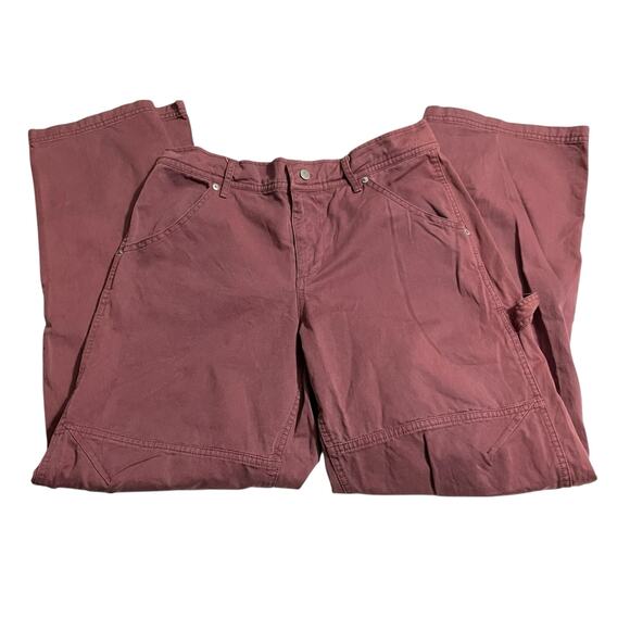 Urban Outfitter BDG Womens Size 2 Carpenter Pants Mid Rise Zip Fly Distressed - Picture 5 of 14